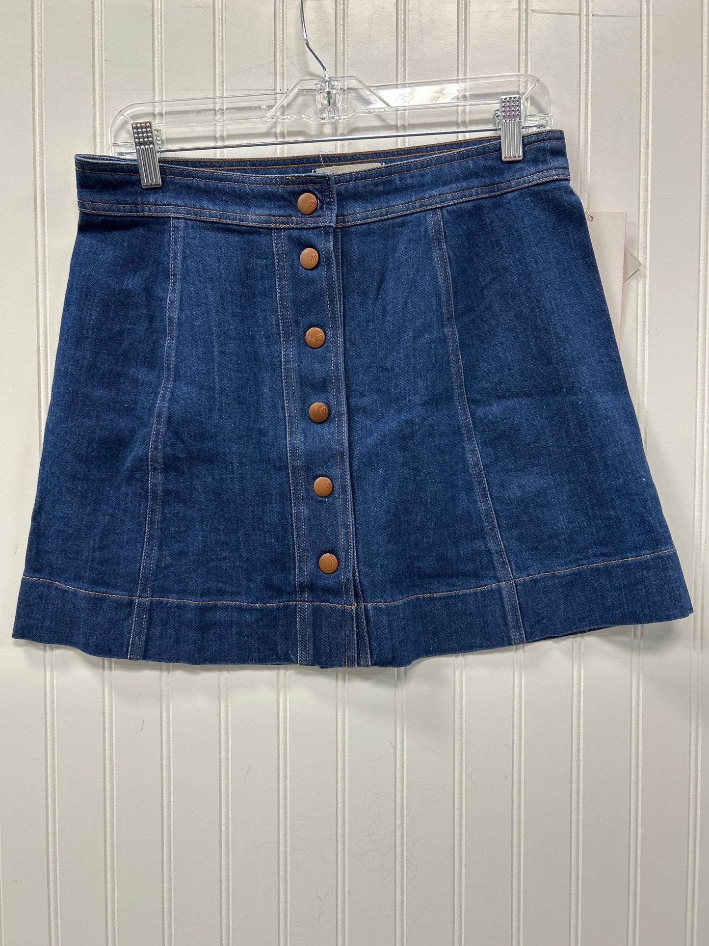 Skirt Mini & Short By Madewell In Blue Denim, Size:8