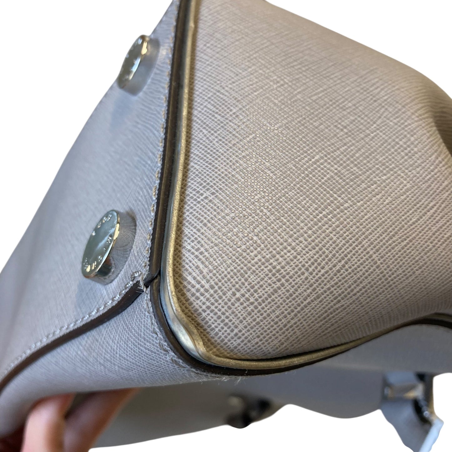 Handbag Designer By Michael Kors In Grey, Size:Medium