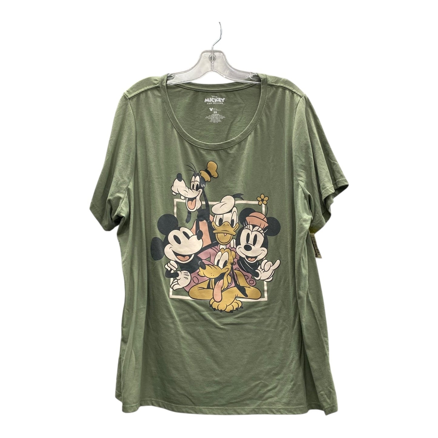 Top Ss By Disney In Green, Size:2X