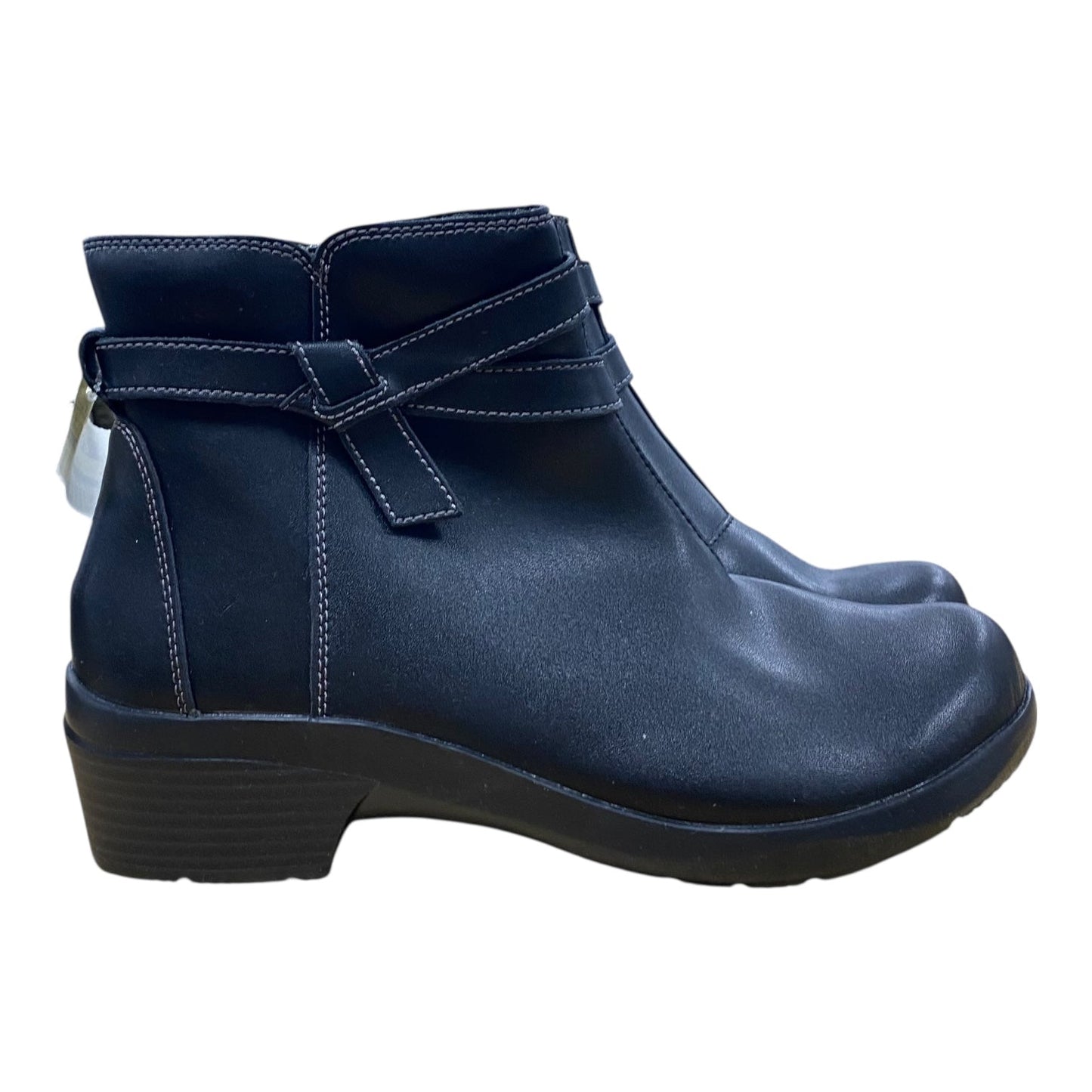 Boots Ankle Heels By Clarks In Black, Size:11