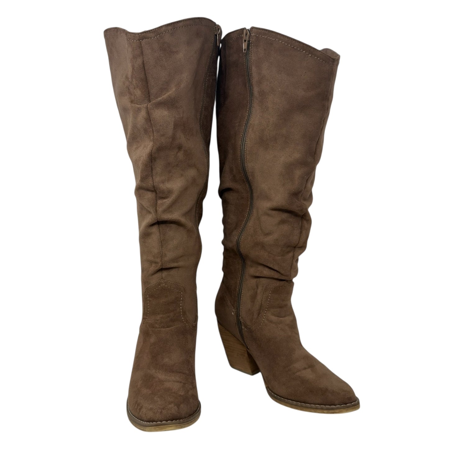 Penny Wide Slouchy Tall Boots By Very G In Tan, Size: 8.5