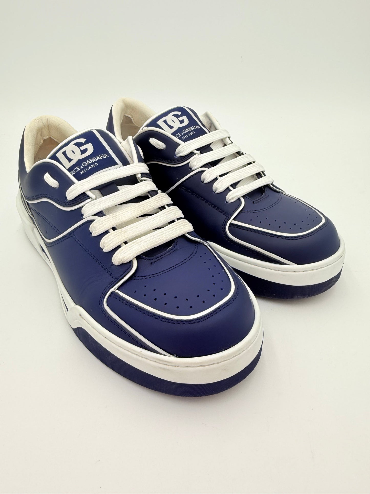 Shoes Luxury Designer By Dolce And Gabbana In Blue, Size:9.5