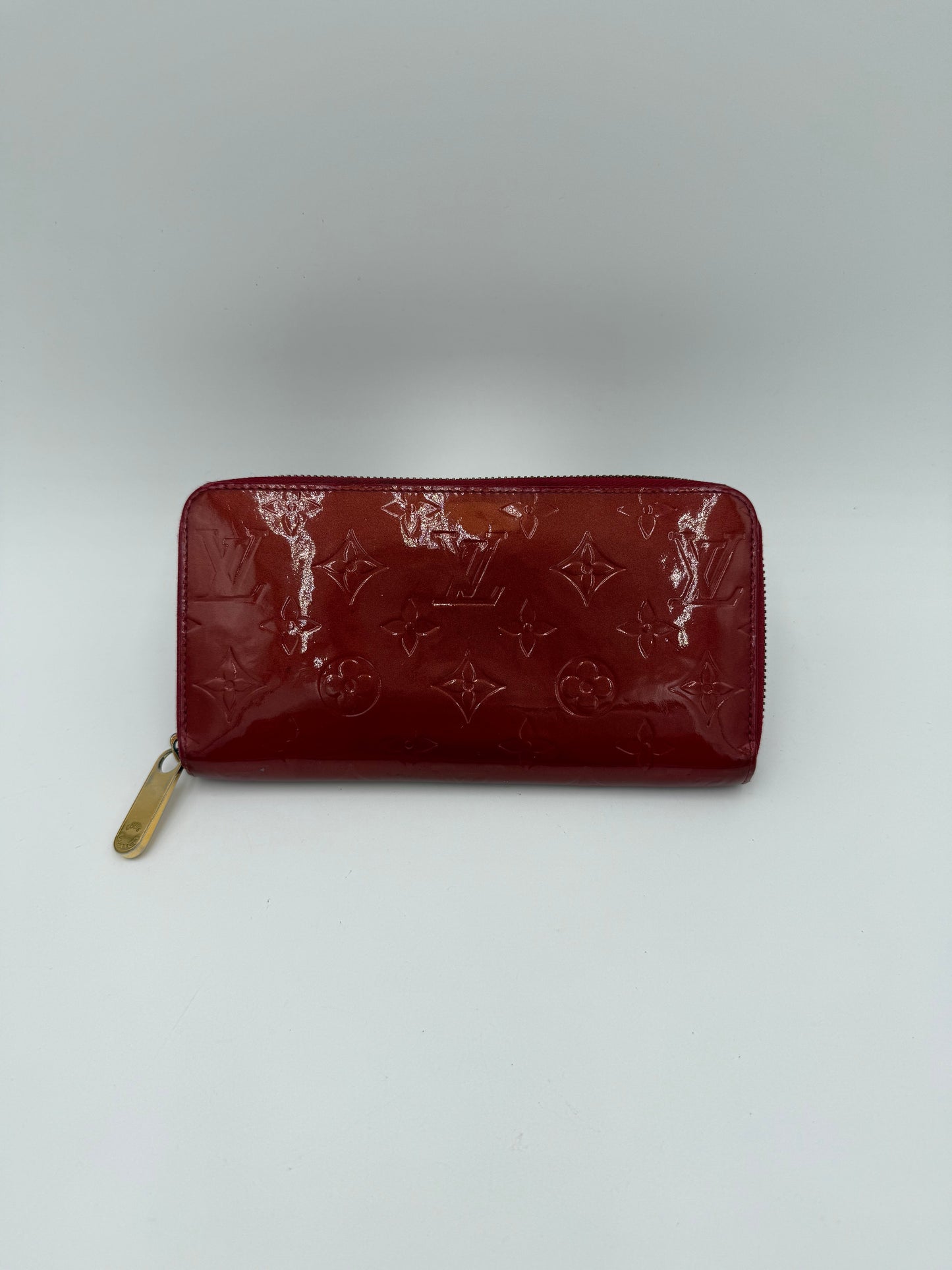 Wallet Luxury Designer By Louis Vuitton In Red, Size:Large