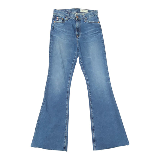 Jeans Flared By Ag Jeans In Blue, Size:4