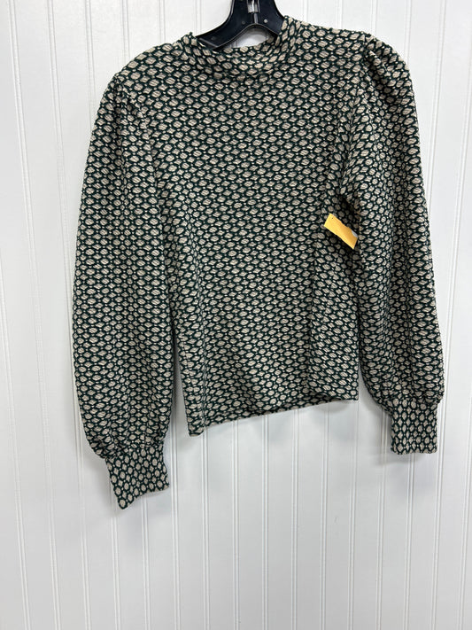 Top Ls By Maeve In Cream & Green, Size:Xs