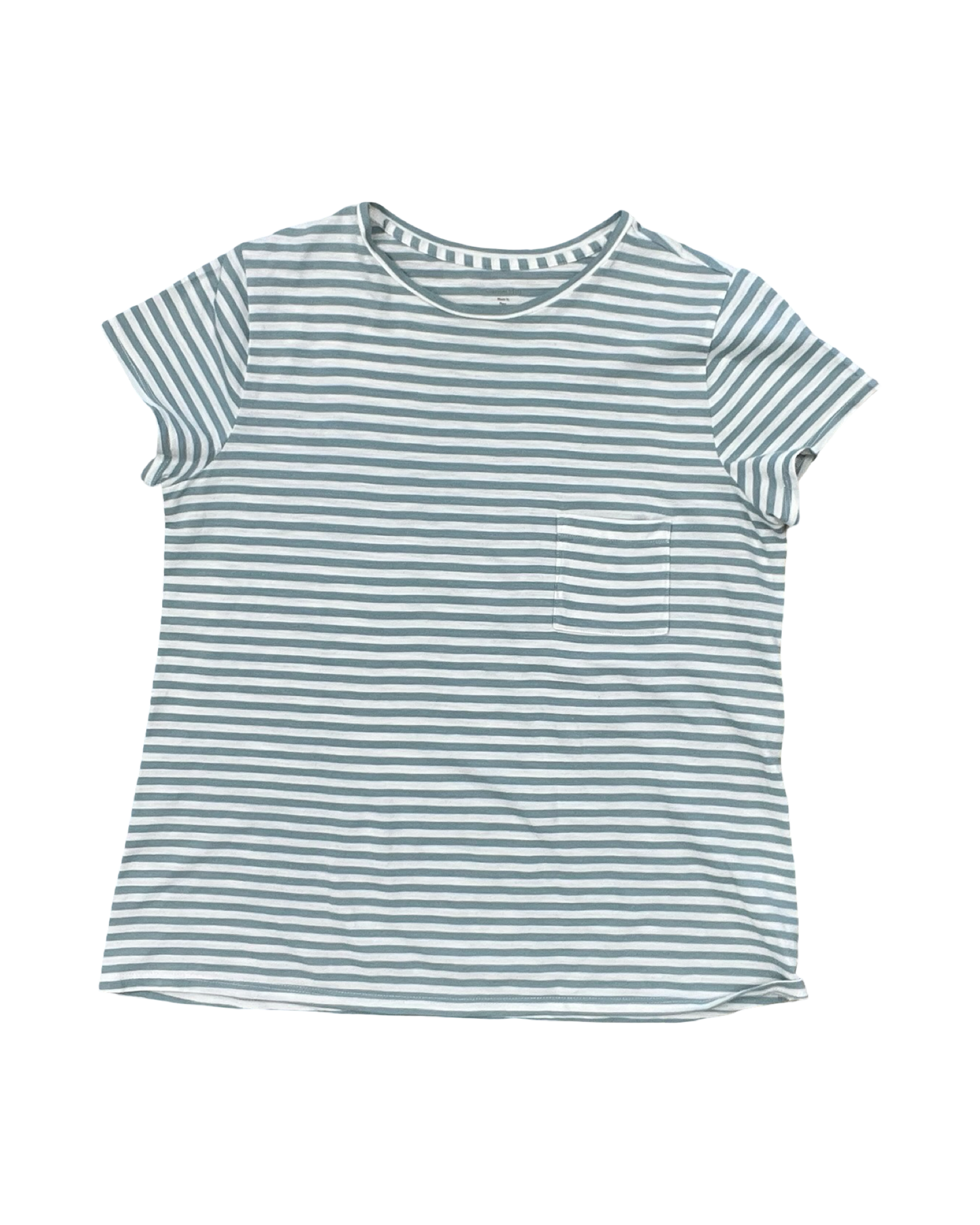 Top Ss By Garnet Hill In Green & White, Size:M