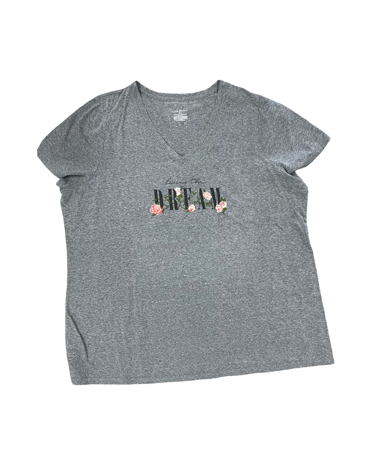 Top Ss By Lane Bryant In Grey, Size:3X