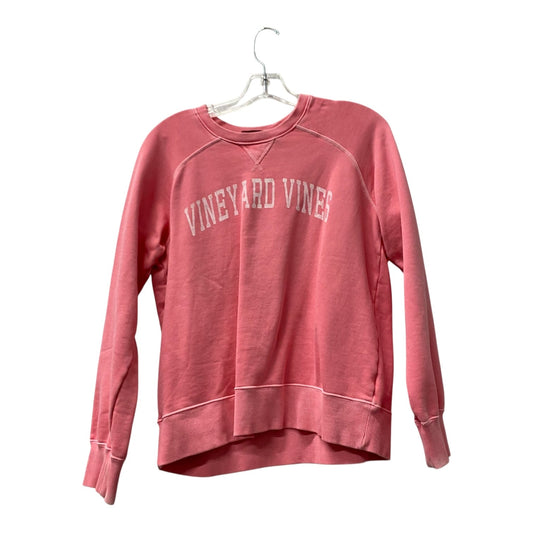 Sweatshirt Collar By Vineyard Vines In Pink, Size:S