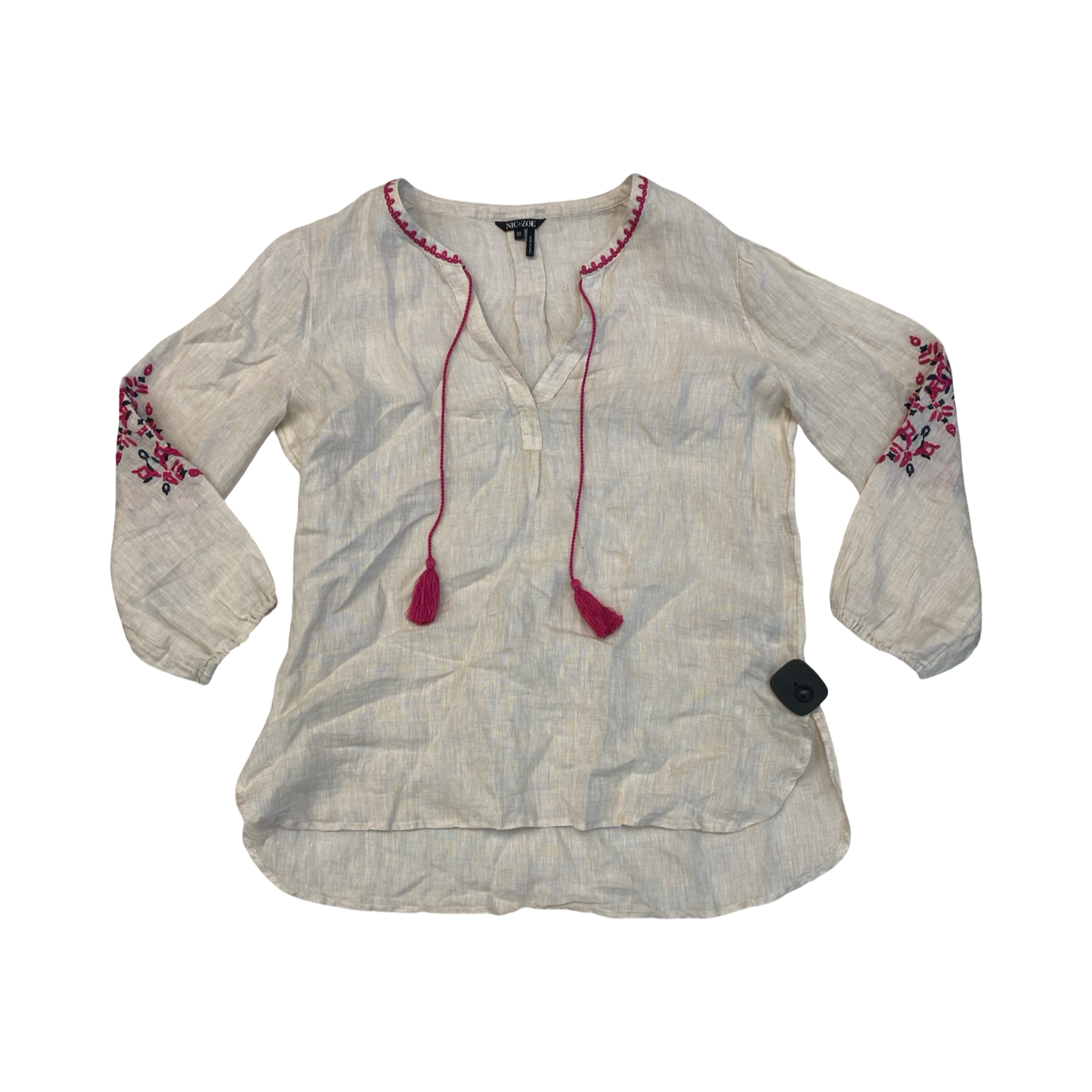 Top Ls By Nic + Zoe In Pink & Tan, Size:M