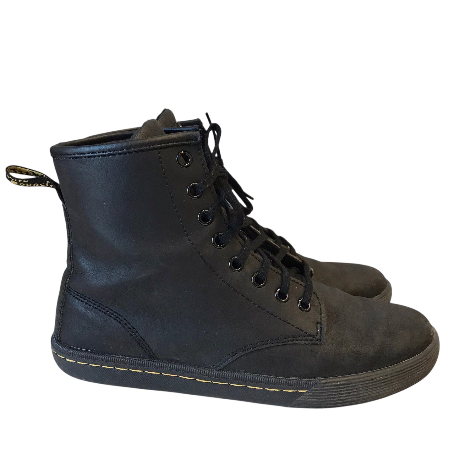 Boots Ankle Flats By Dr Martens In Black, Size:8