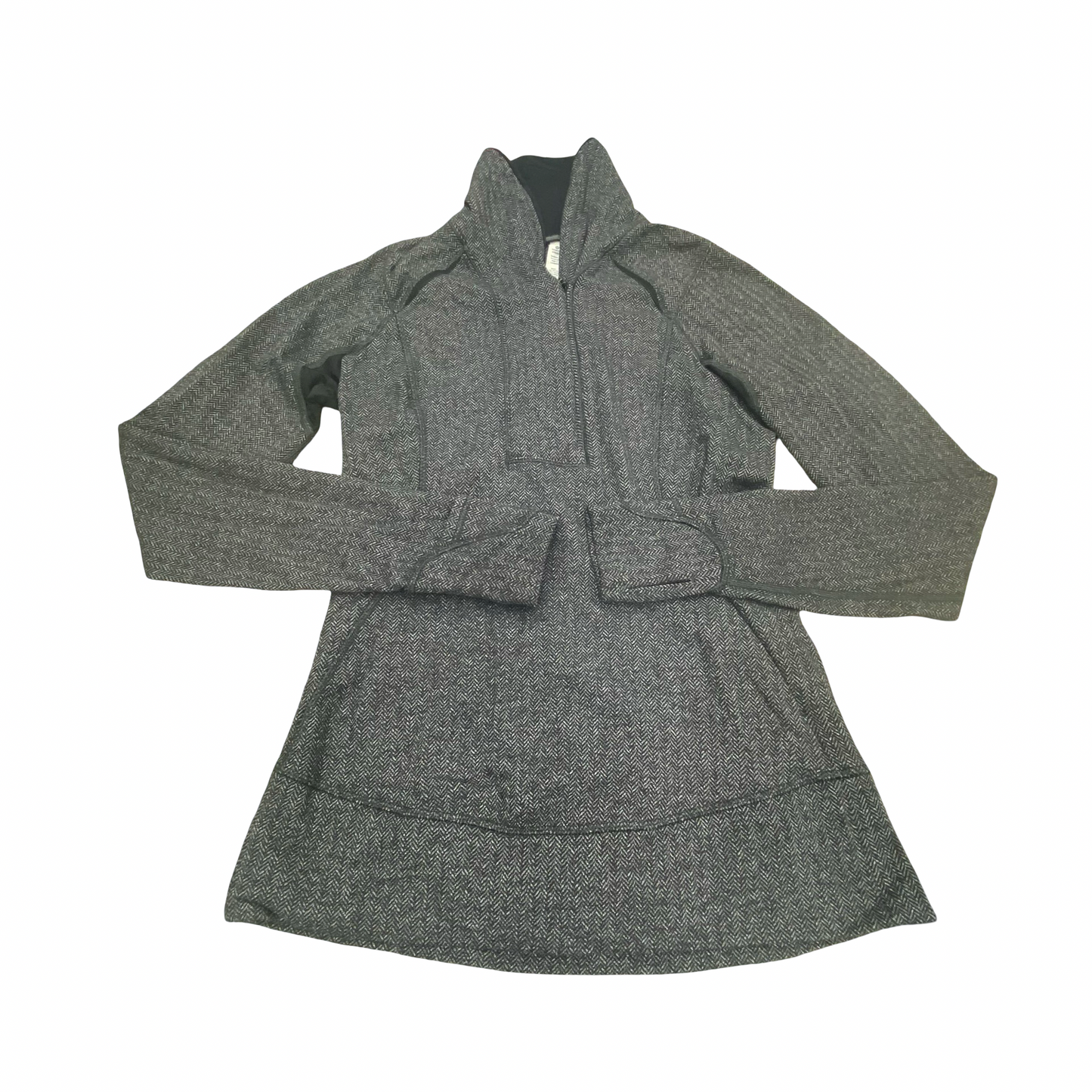Athletic Top Ls Collar By Lululemon In Grey, Size:6