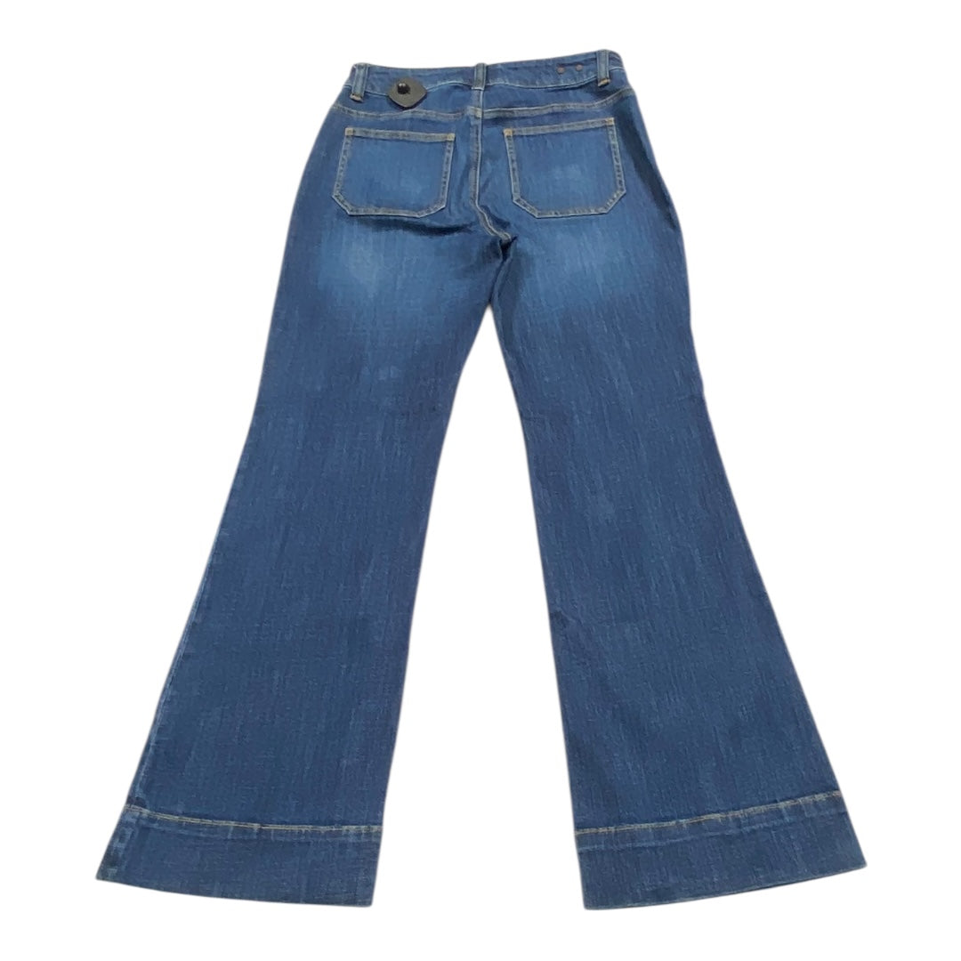 Jeans Wide Leg By Cabi In Blue Denim, Size:4