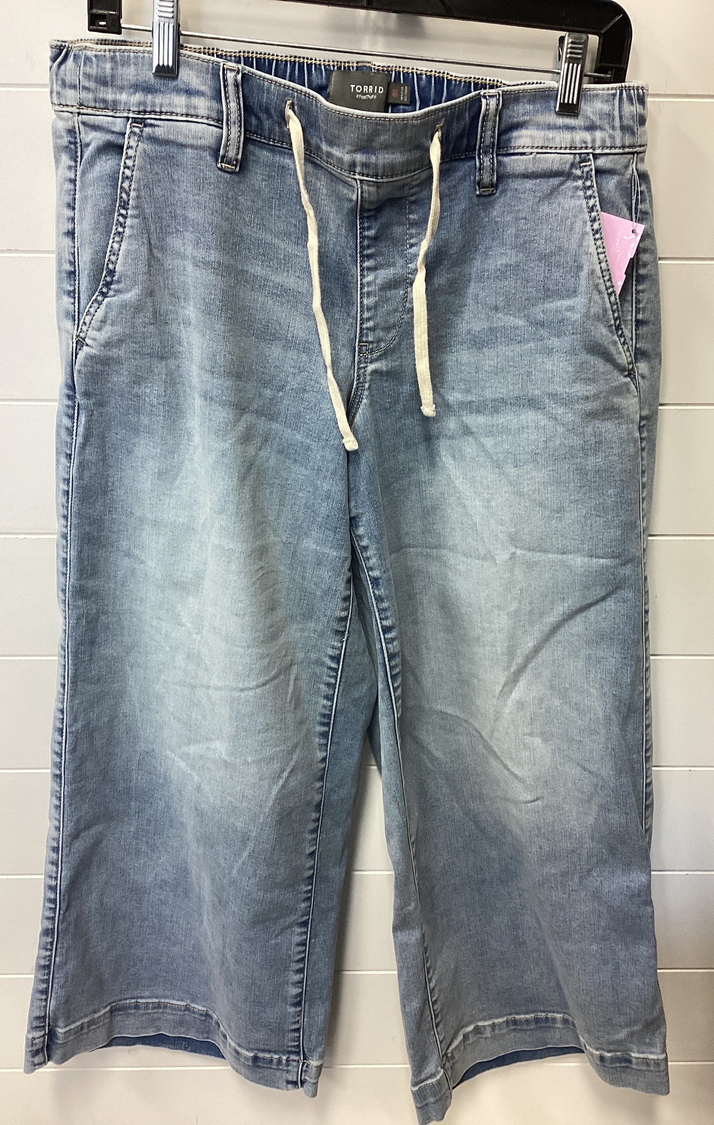 Jeans Straight By Torrid In Blue Denim, Size:M