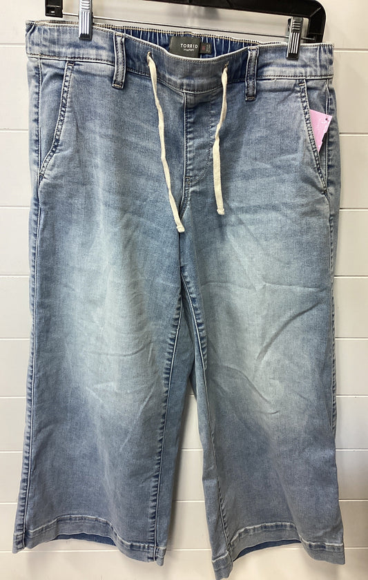 Jeans Straight By Torrid In Blue Denim, Size:M