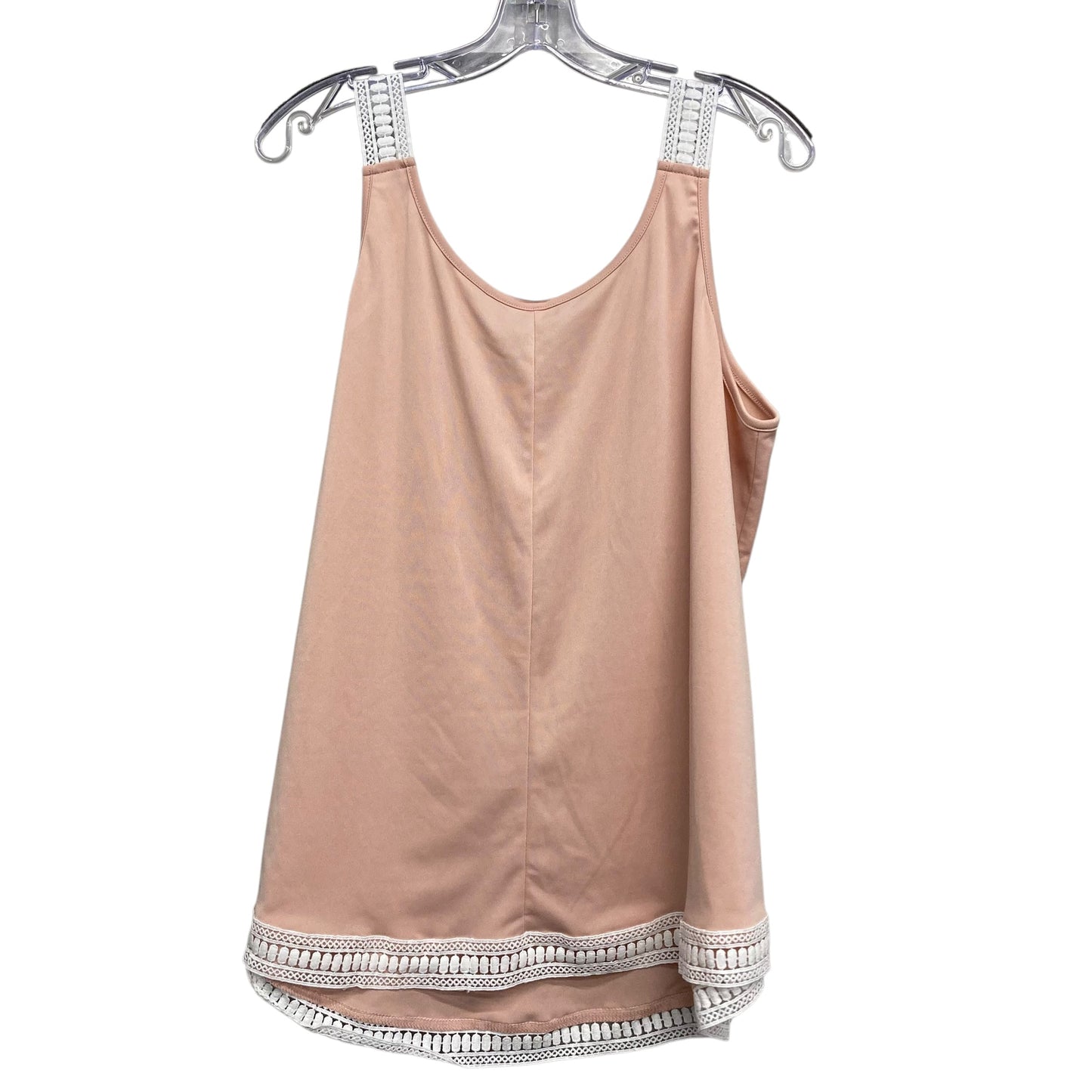 Top Sleeveless By Shein In Peach, Size:3X