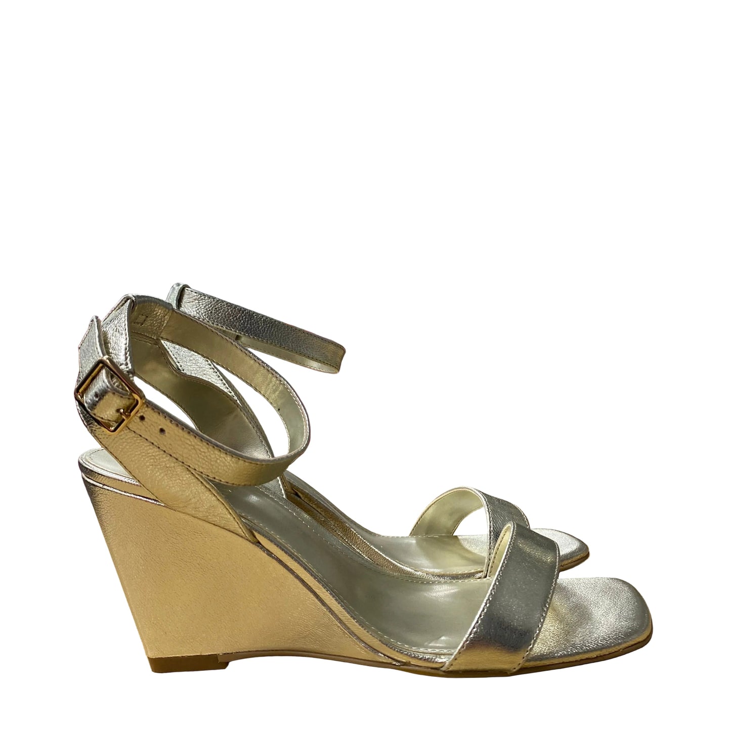 Sandals Heels Platform By Vince Camuto In Gold, Size:7.5