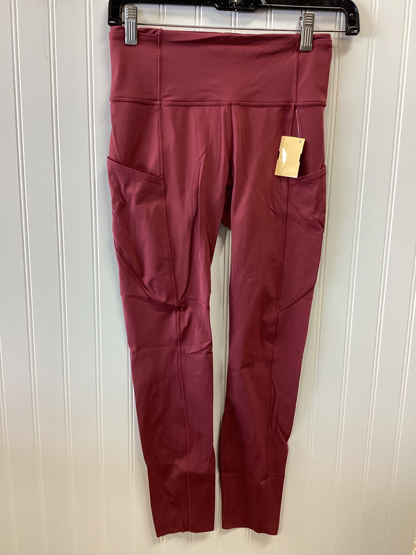 Athletic Leggings By Lululemon In Red, Size:4