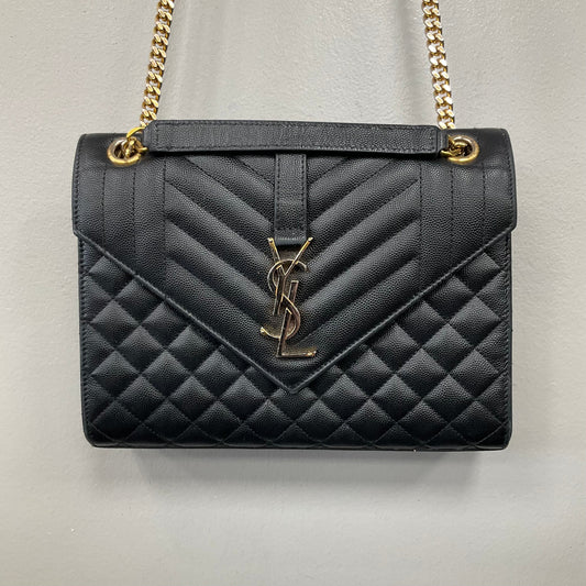 Crossbody Luxury Designer By Yves Saint Laurent In Black, Size:Medium