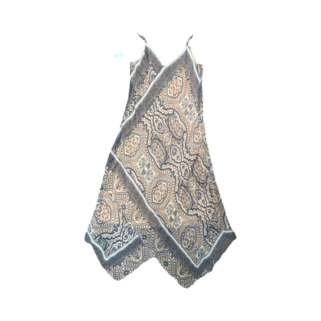 Dress Party Long By Bcbgmaxazria In Blue & Pink, Size:Xs