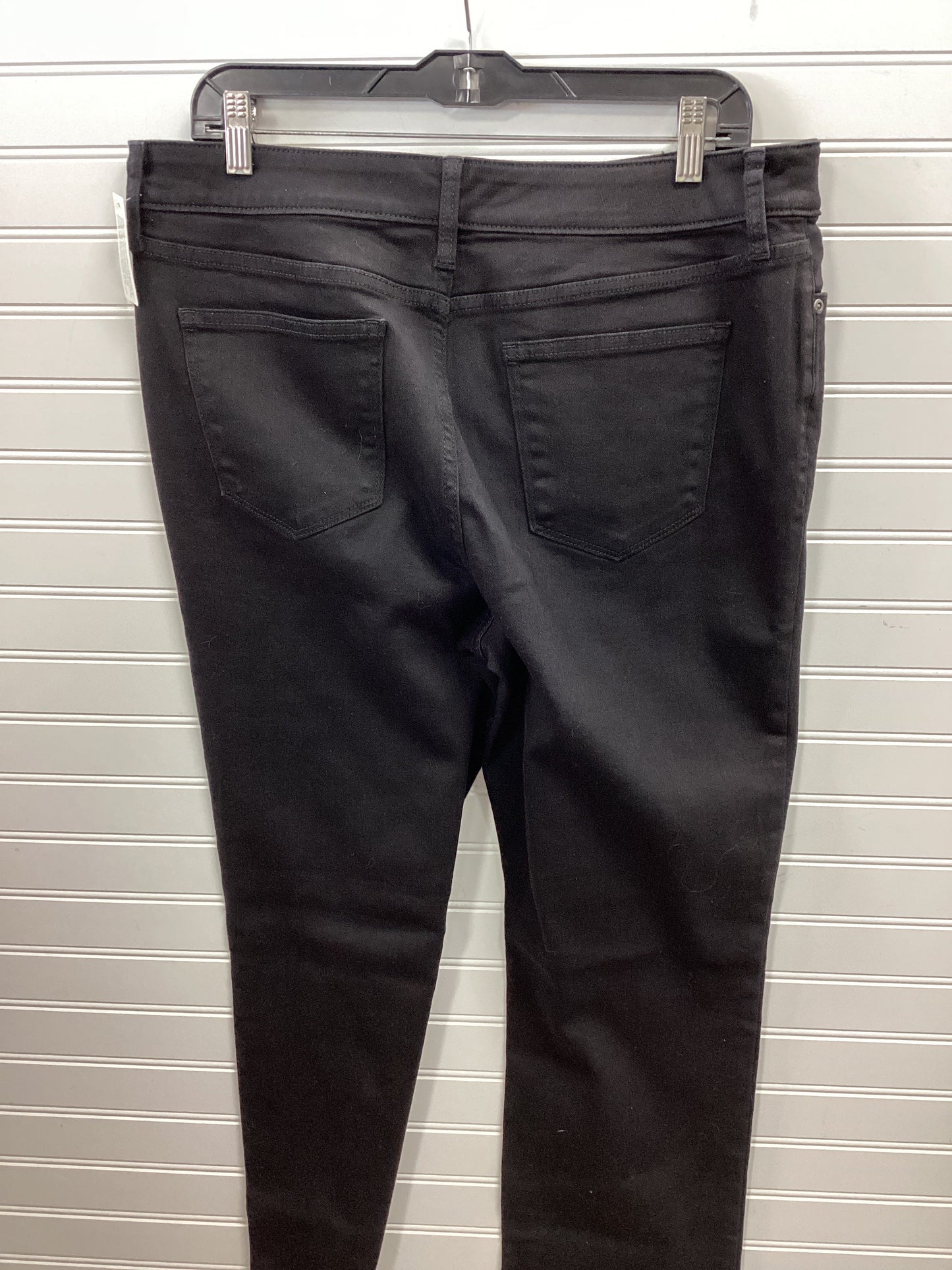 Jeans Straight By St Johns Bay In Black Denim, Size:14