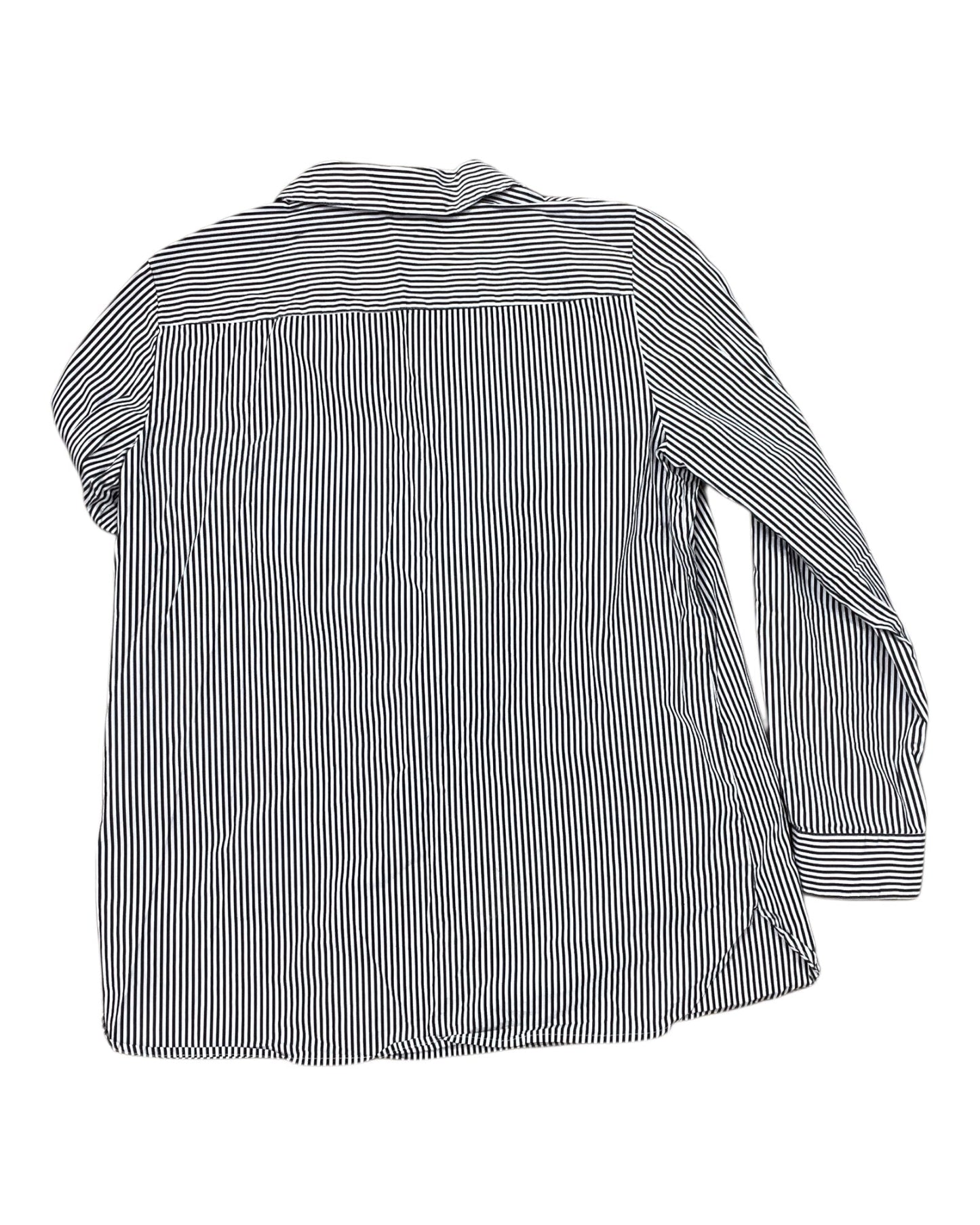 Top Ls By Calvin Klein In Black & White, Size:L