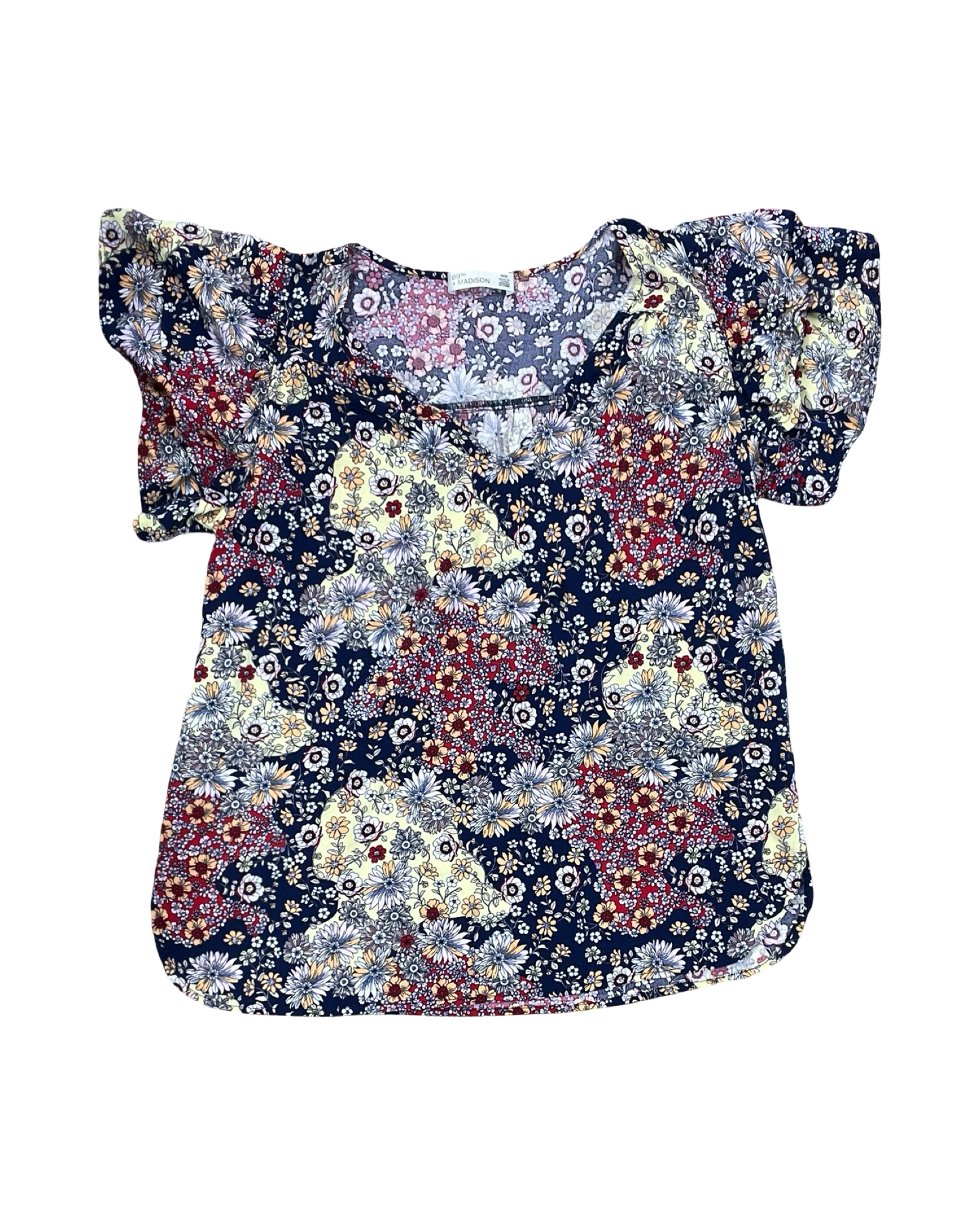 Top Ss By 89Th And Madison In Floral Print, Size:M