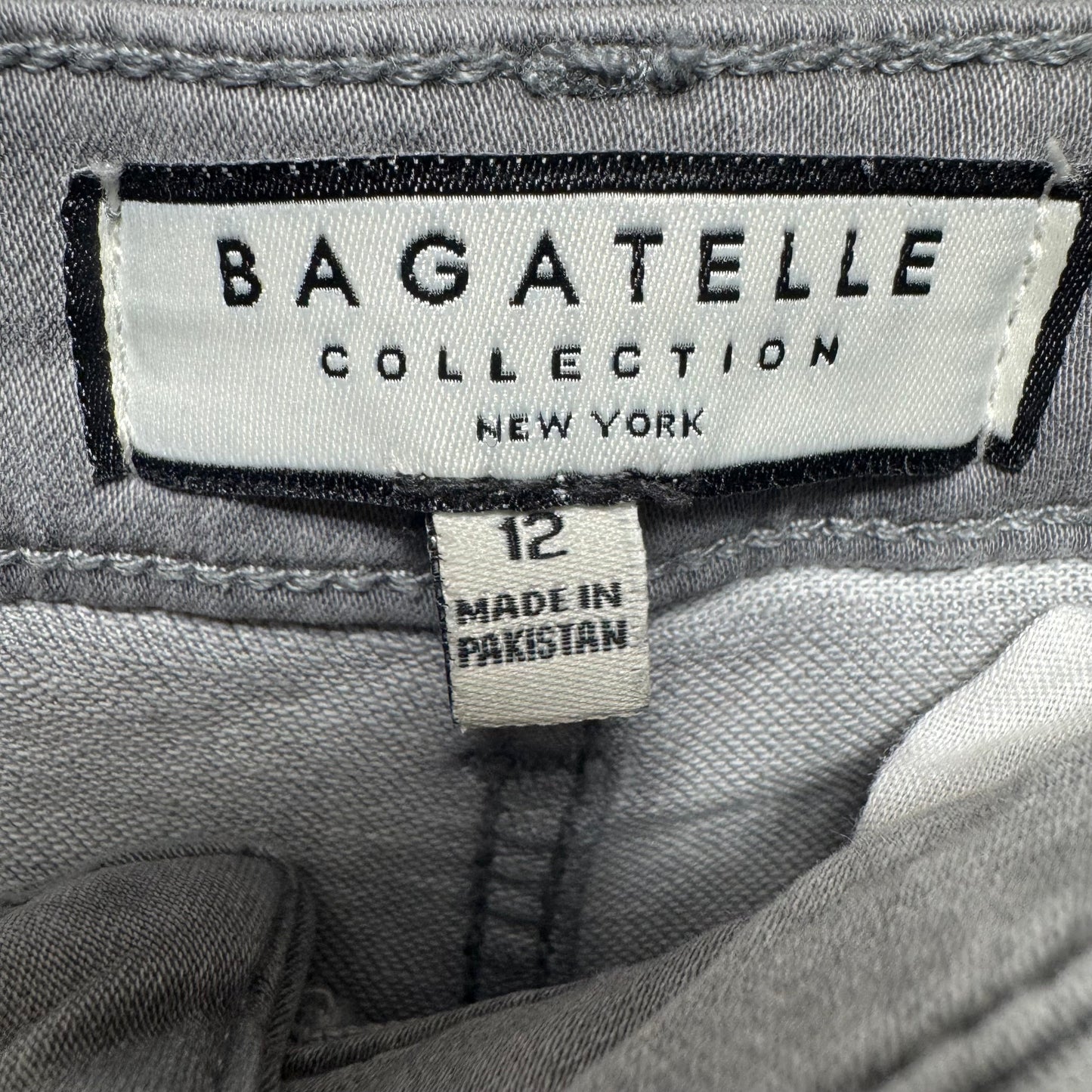 Jeans Wide Leg By Bagatelle In Grey Denim, Size: 12