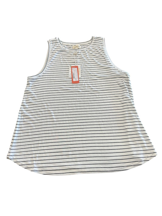 Top Sleeveless Basic By Thread And Supply In Black & White, Size:Xl