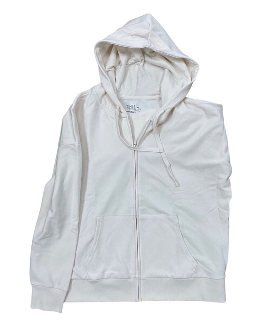 Sweatshirt Hoodie By Time And Tru In Cream, Size:Xl