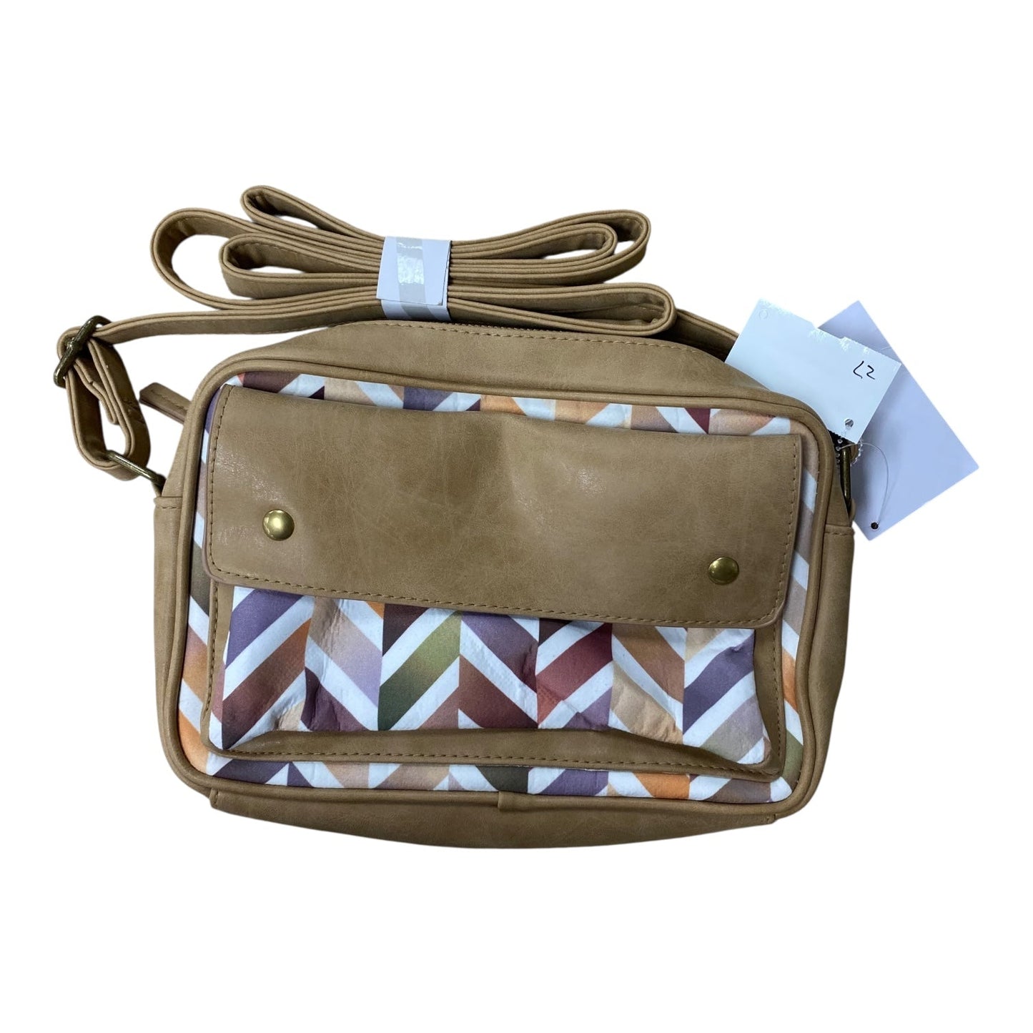 Crossbody By Donna Sharp In Tan, Size:Medium