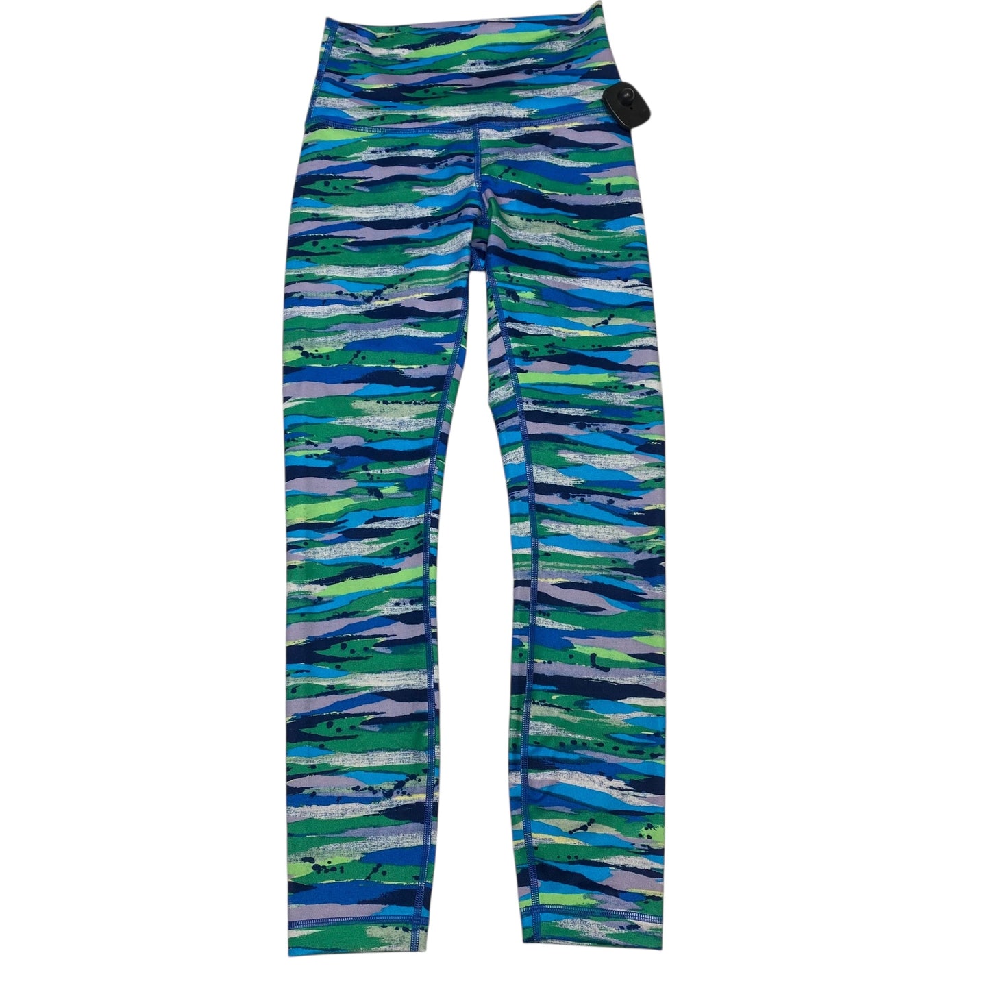 Athletic Leggings By Lululemon In Blue & Green, Size:S