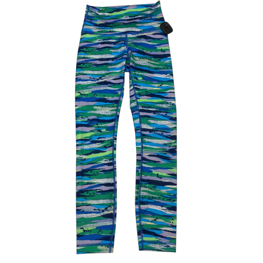 Athletic Leggings By Lululemon In Blue & Green, Size:S