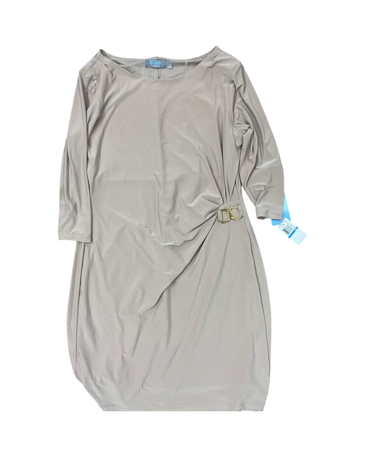 Dress Casual Midi By Clothes Mentor In Tan, Size:Xl