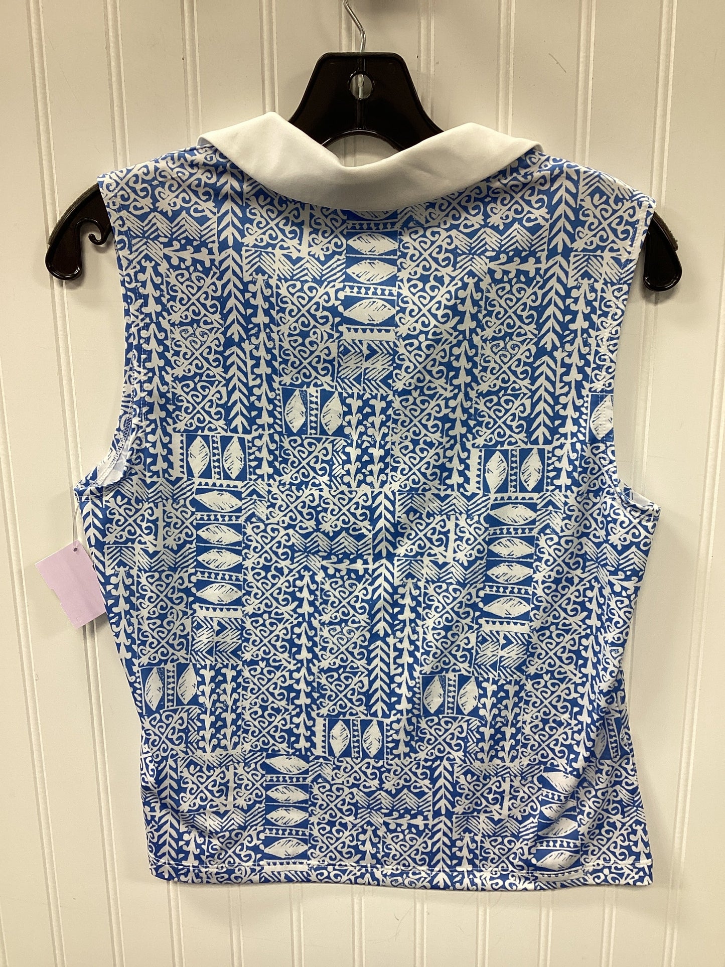 Athletic Tank Top By Sigrid Olsen In Blue & White, Size:M