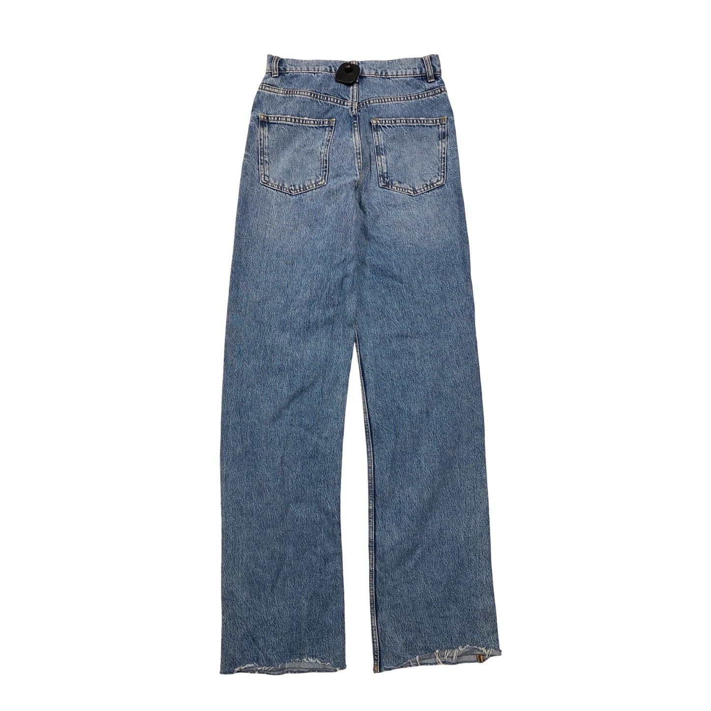 Jeans Straight By Zara In Blue Denim, Size:2