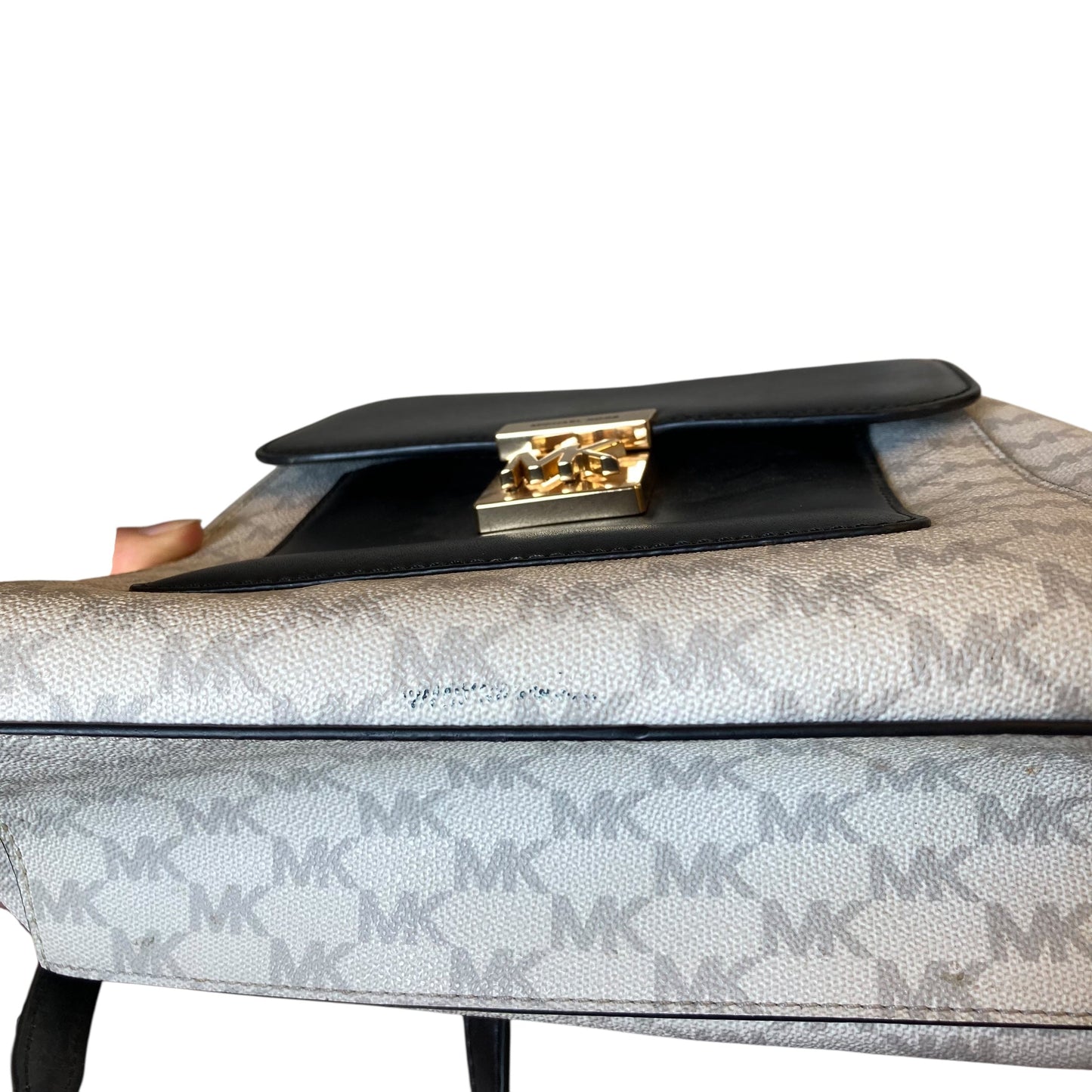 Backpack Designer By Michael Kors In Black & White, Size:Small