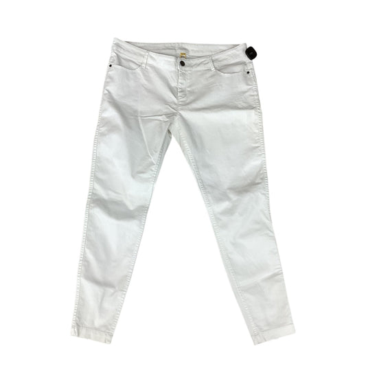 Jeans Skinny By Lole In White, Size:14