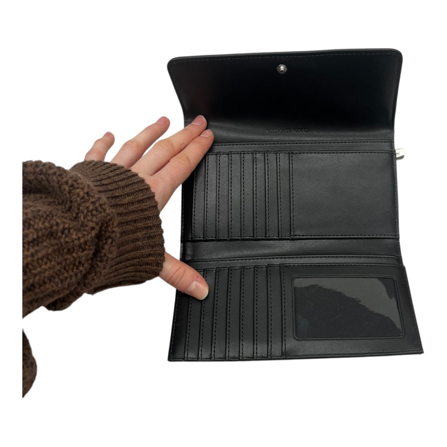 Wallet Designer By Michael Kors In Black, Size:Large