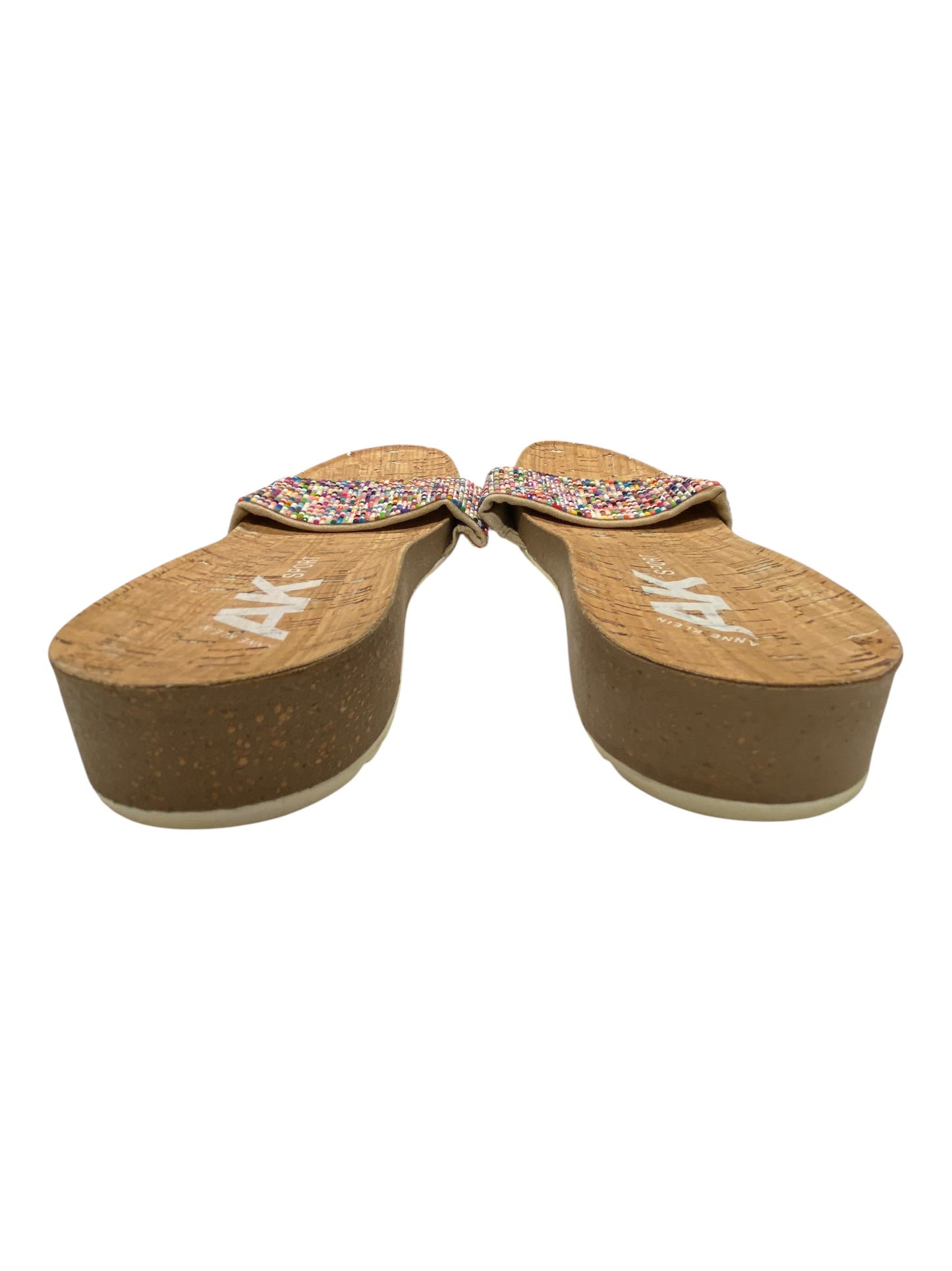 Sandals Heels Block By Anne Klein In Multi, Size:9