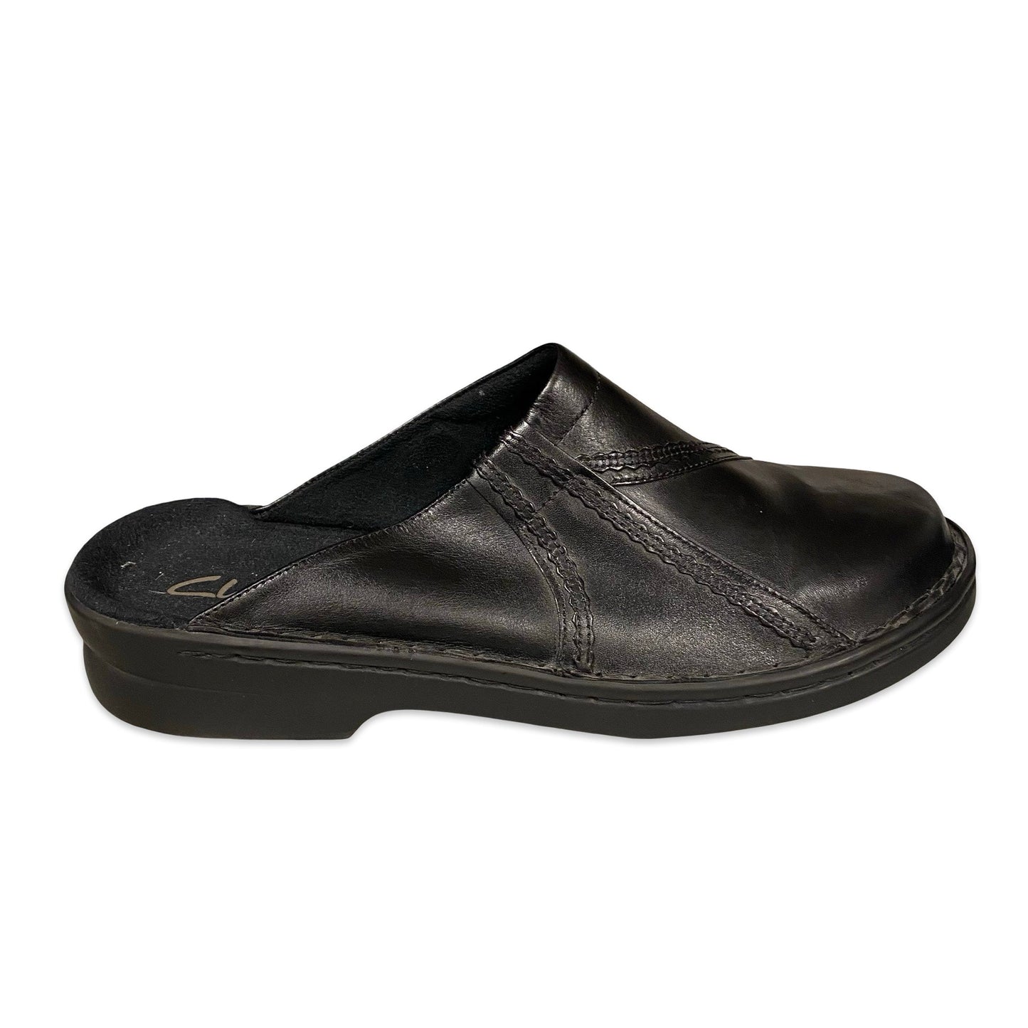 Shoes Flats By Clarks In Black, Size:12