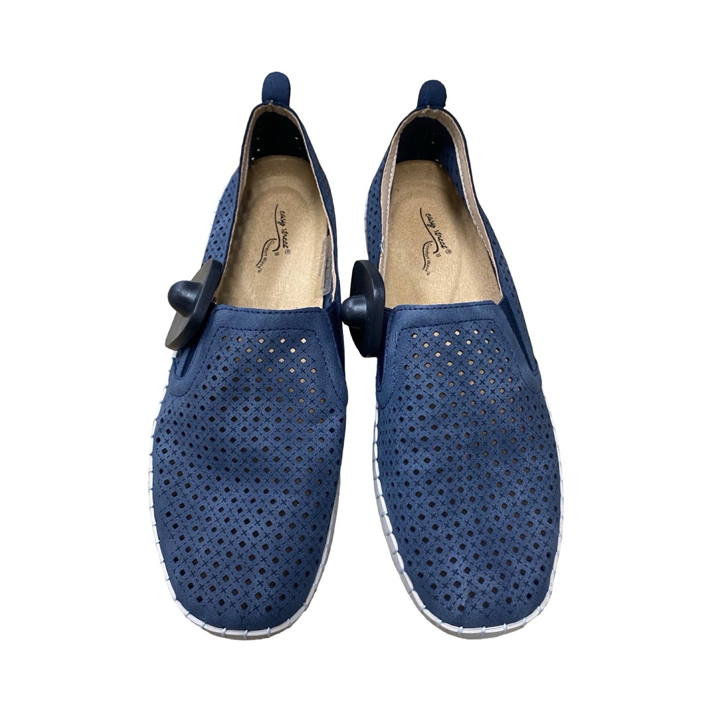 Shoes Flats By Casey Street In Navy, Size:7.5