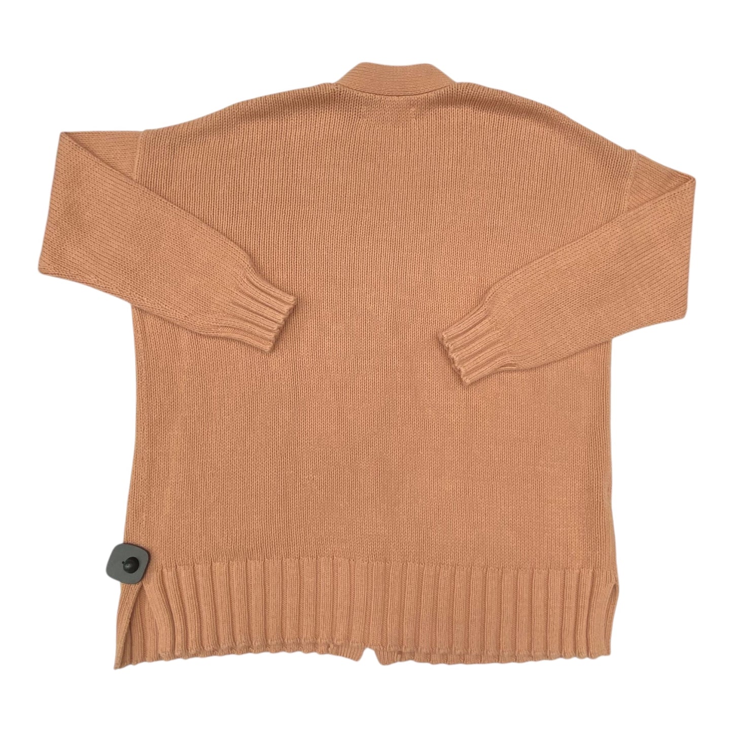 Sweater Cardigan By Loft In Peach, Size:L