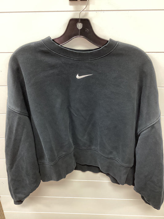 Athletic Top Ls Crewneck By Nike Apparel In Black, Size:S