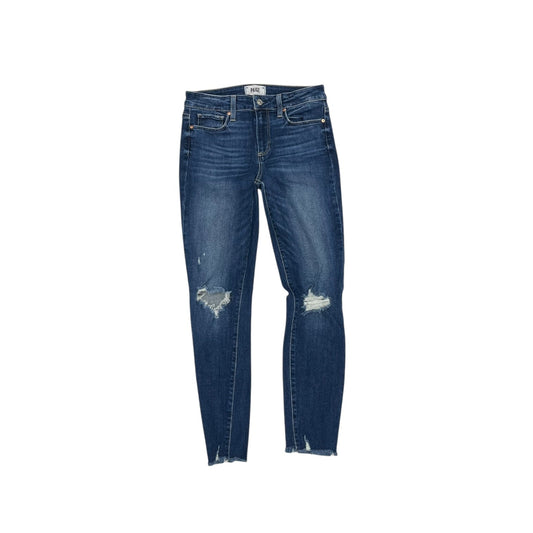 Jeans Skinny By Hudson In Blue Denim, Size:4