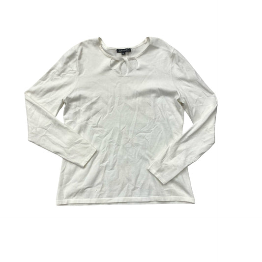 Sweater By Charlie B In White, Size:L