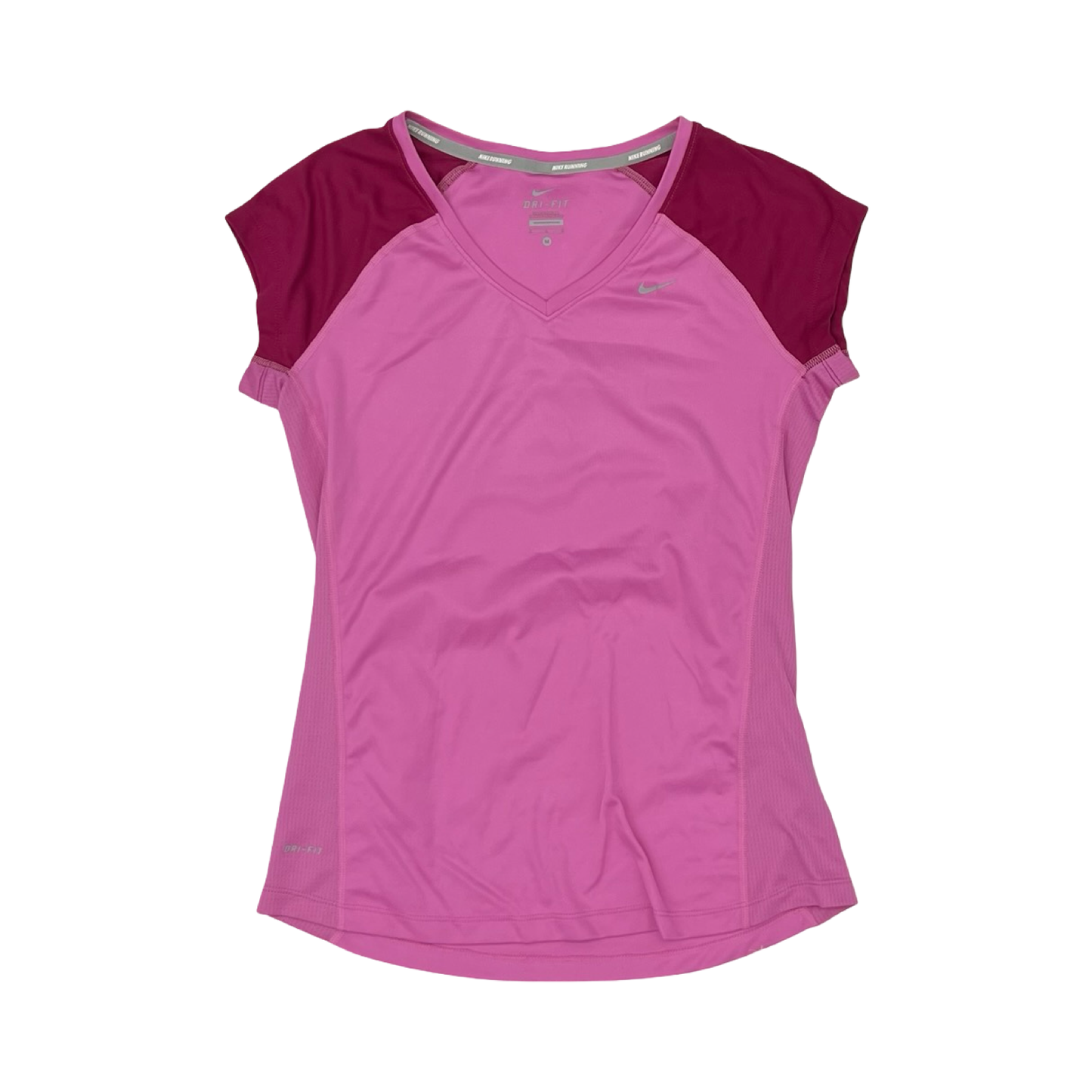 Athletic Top Ss By Nike In Pink, Size:M