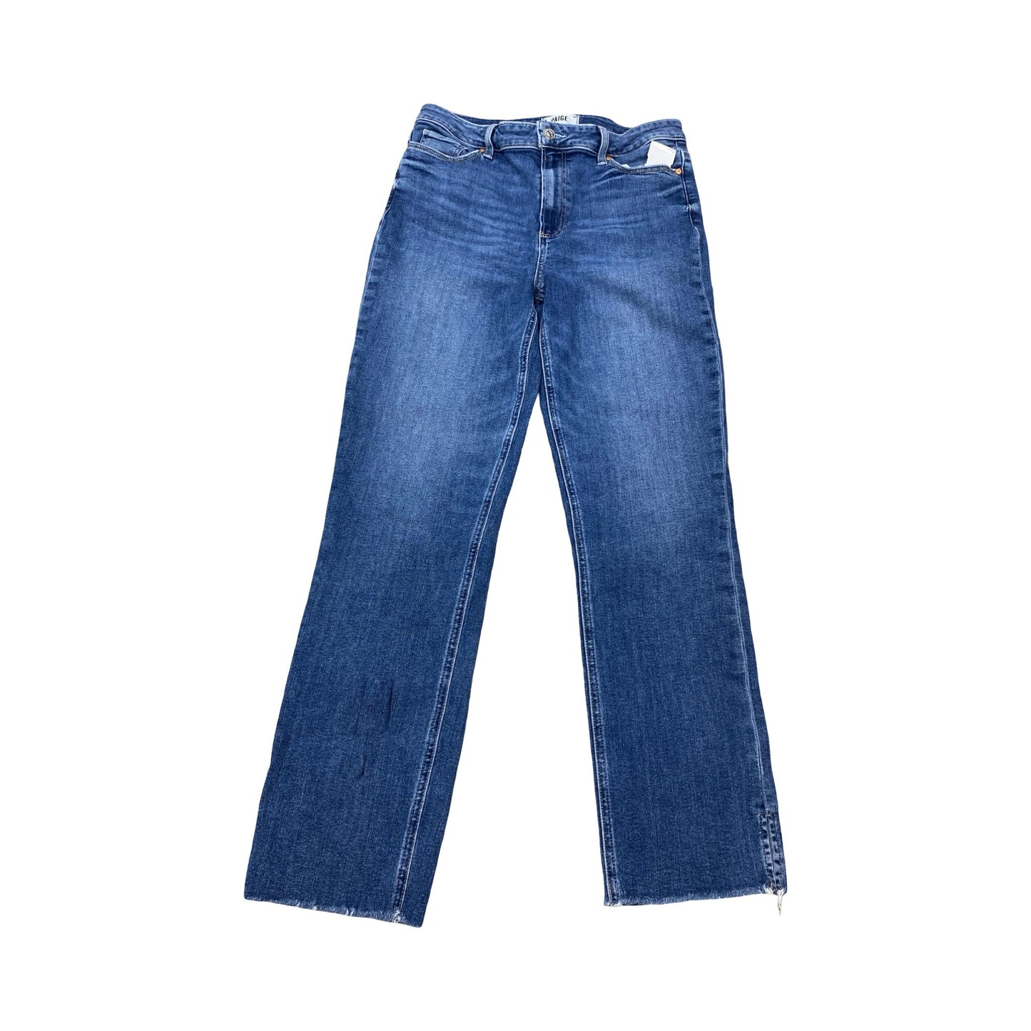 Jeans Straight By Paige In Blue Denim, Size:10