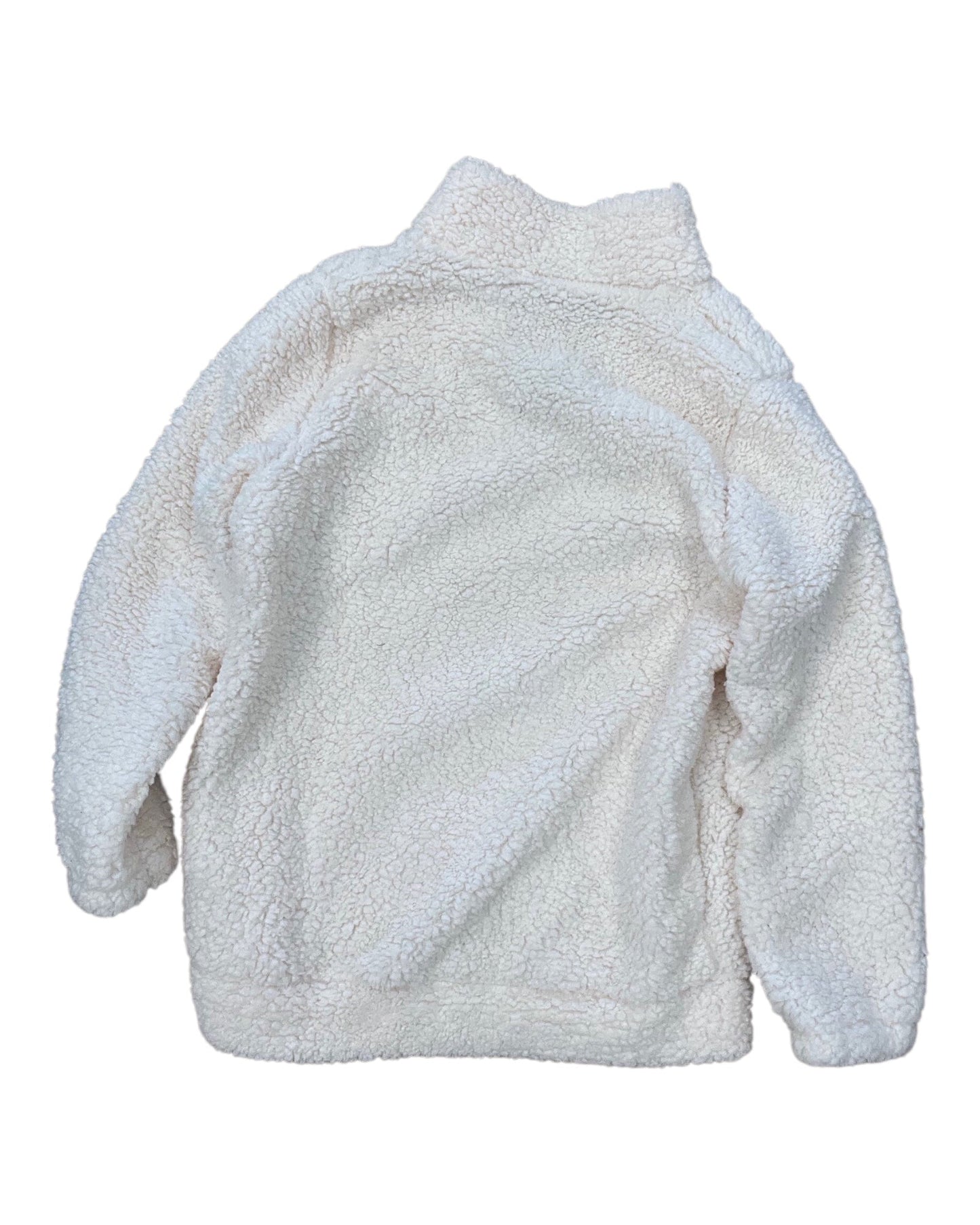 Sweatshirt Collar By Clothes Mentor In Cream, Size:S