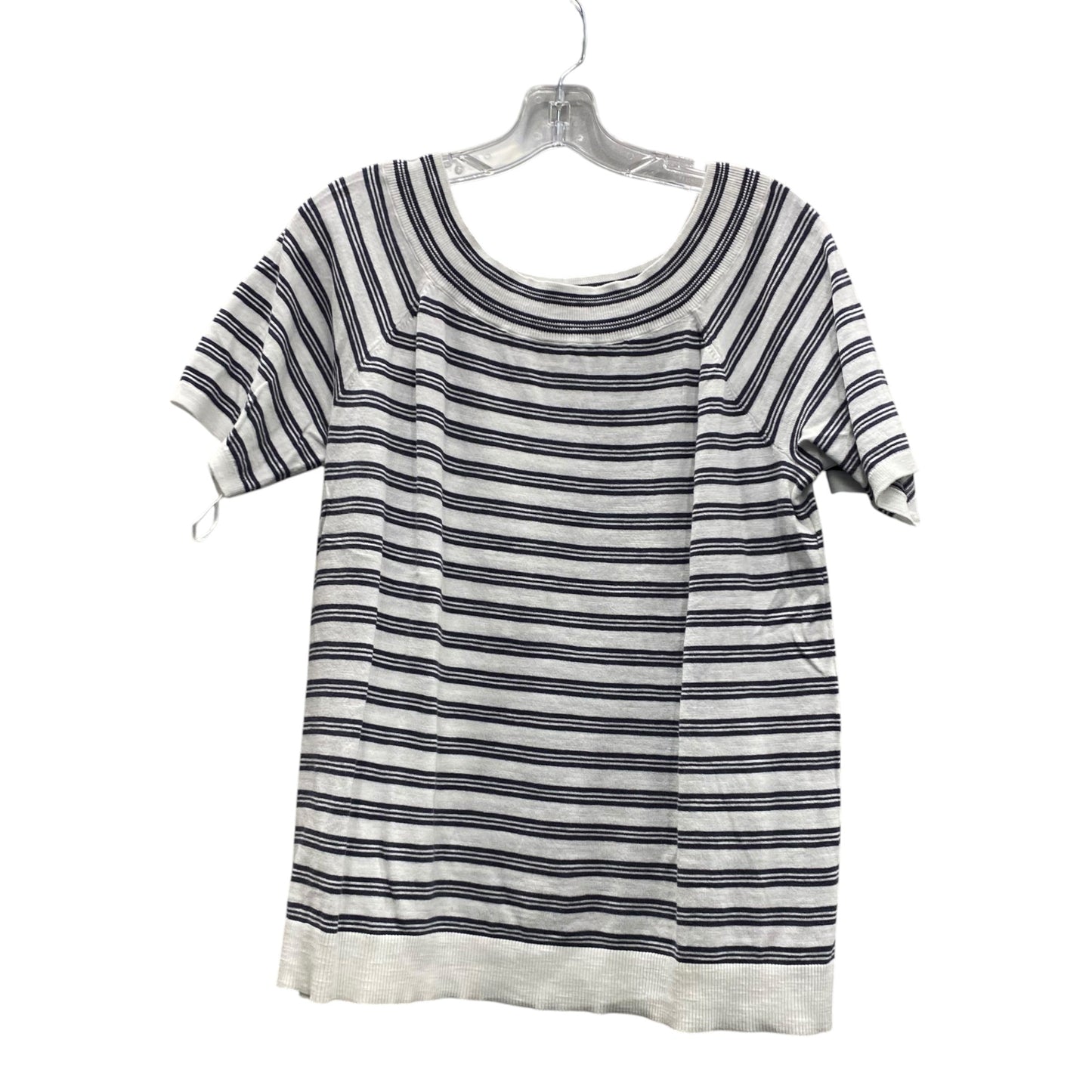 Top Ss By Loft In Blue & White, Size:Xl