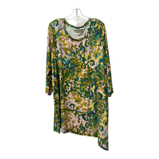 Top Ls By Logo In Green, Size:3X